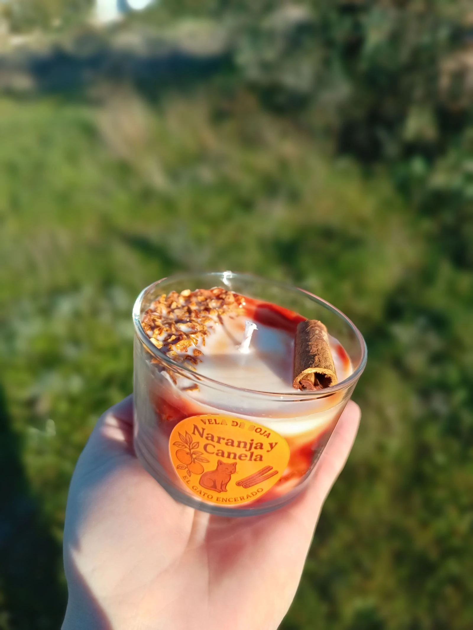 Oranje en Kaneel Kaars – photo 3